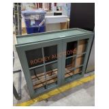 35.5" x 13" x 30" green cabinet