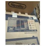 1 36" white  sliding screen door