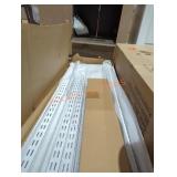 Adjustable closet organizer kit fits 5ft-8ft white