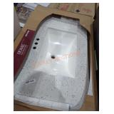 Home Decorators 37" solid surface silver ash sink