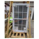 1 33" x 60" window with panes