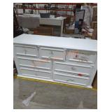 52" x 17" x 27" white dresser