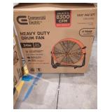Commercial Electric Heavy Duty Drum Fan