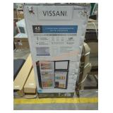 Vissani 2 door mini fridge black
