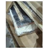 Handale ivory queen upholstered platform bed