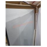 Full length mirror with black frame