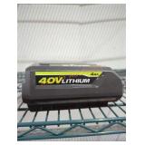 Ryobi 40v 4 ah battery