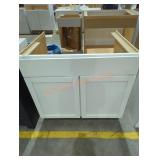 White Base Cabinet, Damaged