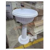 Plant pot on pedestal