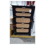 A&B Home Black 5 Drawer Dresser