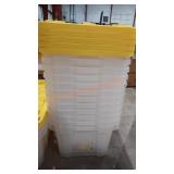 (12) HDX 17gal. Tough Tote with 5 Lids