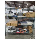 Rack Lot of Miscellaneous Home Items