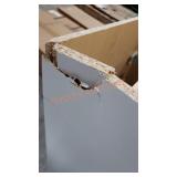 White Base Cabinet w/Drawer HAS DAMAGE