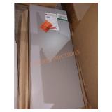 (2) Rubbermaid Gray Twill Laminated Wood Shelves