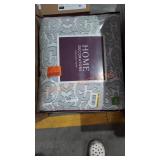 HDC Full/Queen Comforter Set Averly 3-Piece Gray