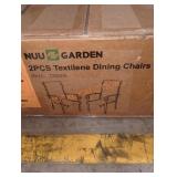 Nuu Garden 2 PCS Textilene Dining Chairs