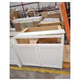 White Base Cabinet 34.5" x 35.5" x 24"