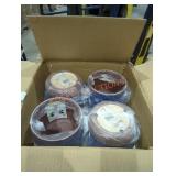 1 box 6" flower pots blue box of 4