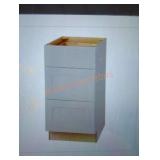 Gray 18" drawer base cabinet