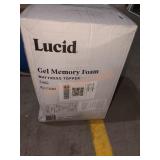 Lucid Gel Memory Foam Twin XL Mattress 4" Topper