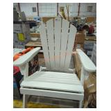 White deck chair