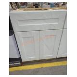 White Kitchen Base Cabinet, 34.5" x 24.5" x 22"
