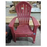 Chili Plastic Adirondack Chair