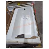 Delta 60" x 32" Left Drain Bathtub