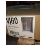 VIGO 56-60"W x 74"H Frameless Sliding Shower Door