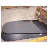 Pieces of wood for a cabinet is missing pieces