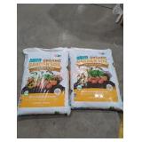 2 bags of organic garden soil