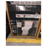 Glacier Bay 1pc High Efficiency Elongated Toilet