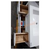 3 Drawer White Bathroom Vanity w/Sink