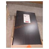 (4) Rubbermaid Black Laminated Wood Shelf