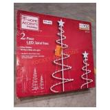 2pc LED Spiral Trees