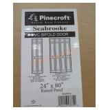 Pinecroft White 24" x 80" PVC Bifold Door