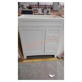 3 Drawer White Cabinet No Top
