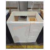 White vanity missing Counter Top