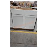 Double Door White Base Cabinet
