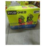 RYOBI 18V 7.5" Bucket Top Misting Fan 2 pack