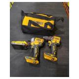 DeWalt 20v 2 Tool Combo Kit Missing Battery and