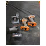 Ridgid 18v Subcompact 2 Tool Combo Kit