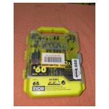Ryobi 65pc. Drill and Impact Drive Set