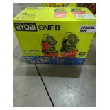 RYOBI 18V 7.5" Bucket Top Misting Fan 2 pack