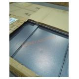 5- shelf stell shelving damaged