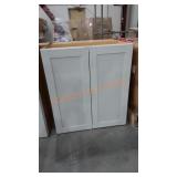 2 Door White Wall Cabinet