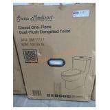 Swiss Madison One Piece Elongated Toilet, White