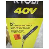RYOBI 40v 10" Cordless Pole Saw Kit