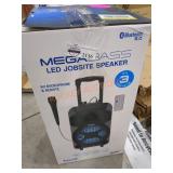 Mega Bass LED Jobsite Speaker W/ Microphone &