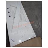 48" x 22" bathroom sink with backsplash